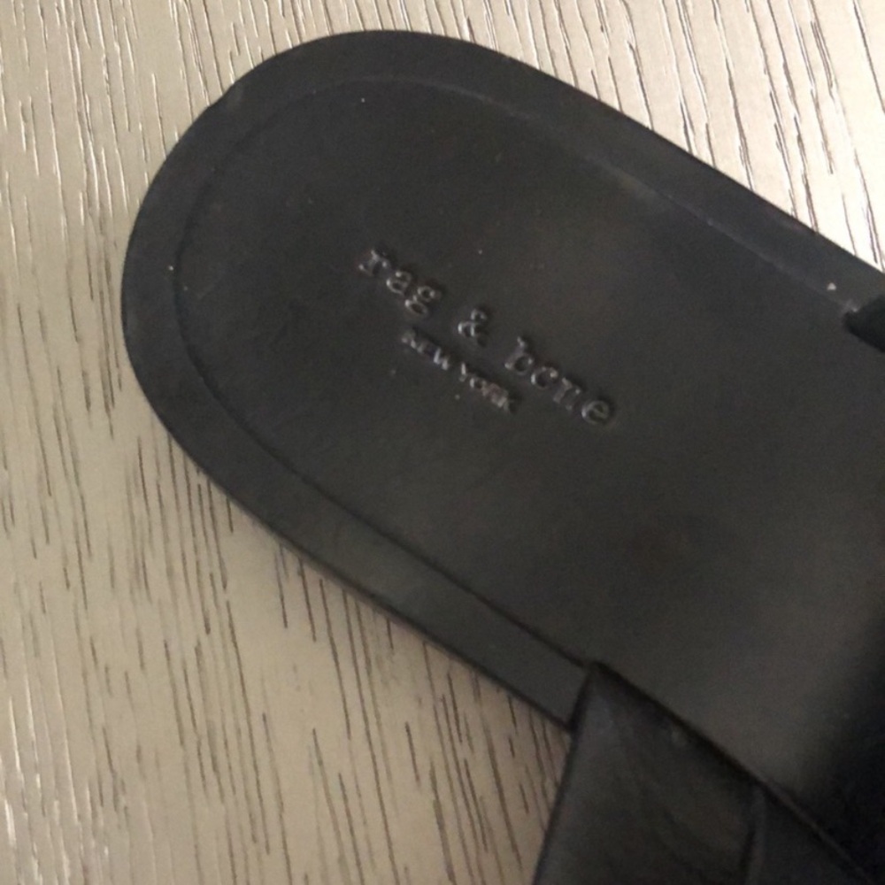 Rag & Bone  Black Slide Sandals size 35 - Picture 5 of 12